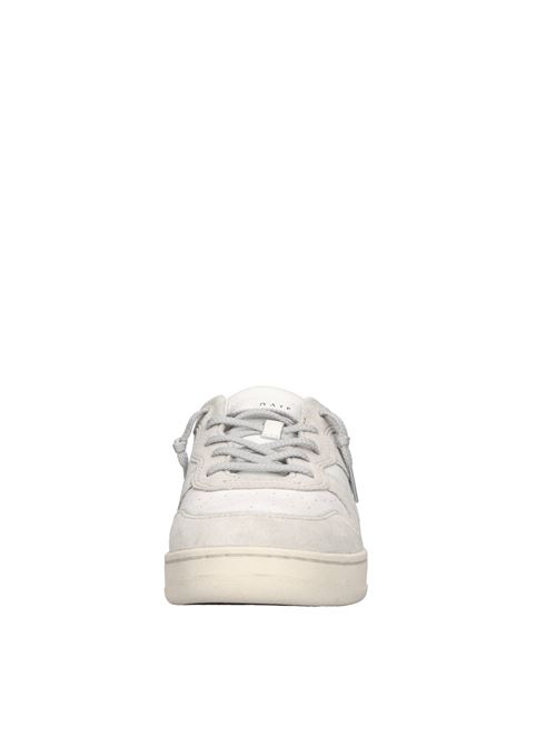 Sneakers in pelle e camoscio D.A.T.E. | COURT 2.0 VINT. CALFBIANCO-LEOPARDO